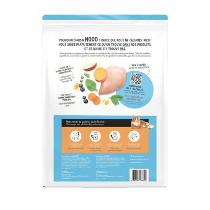 Croquettes pour Chat Adulte Stérilisé au Poulet & aux Super-Aliments NOOD