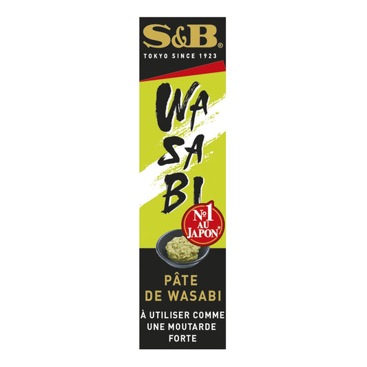 Pâte de Wasabi en Tube S&B le tube de 43g