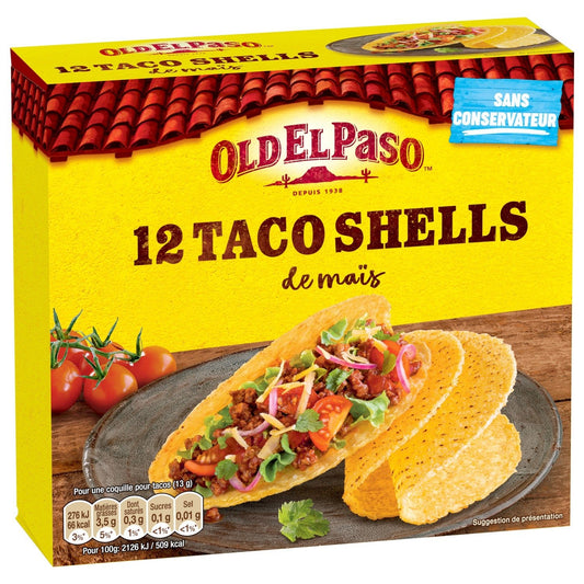 Taco Shells OLD EL PASO le paquet de 12 - 156g