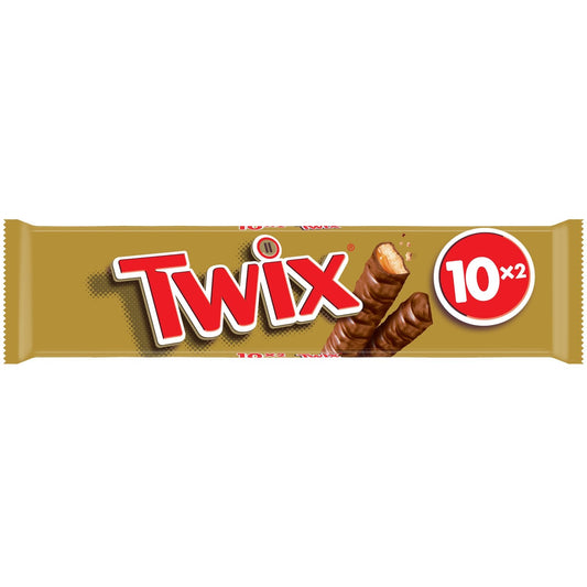 Barres Chocolatées Biscuits Enrobées de Chocolat et Caramel TWIX