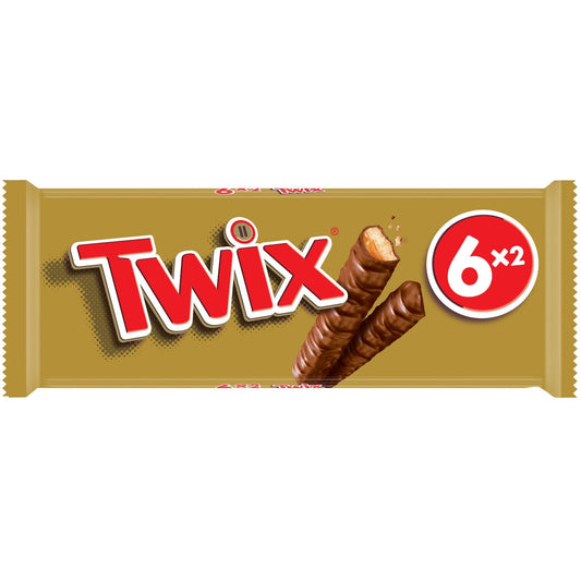 TWIX Keksriegel mit Schokoladen- und Karamellüberzug