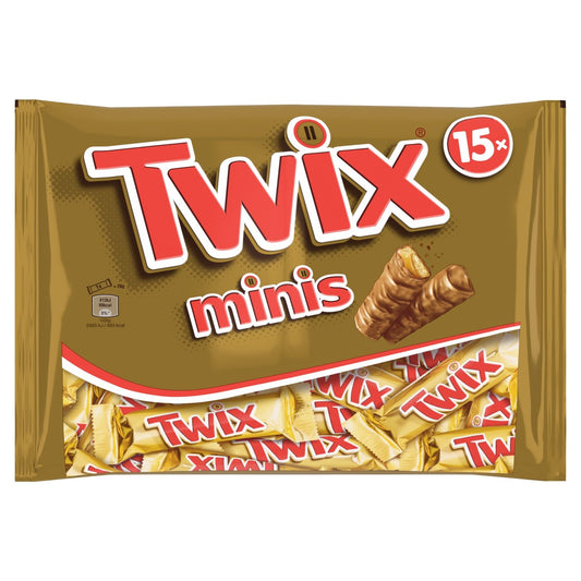 Barres Chocolatées Minis Biscuits Nappage au Caramel TWIX