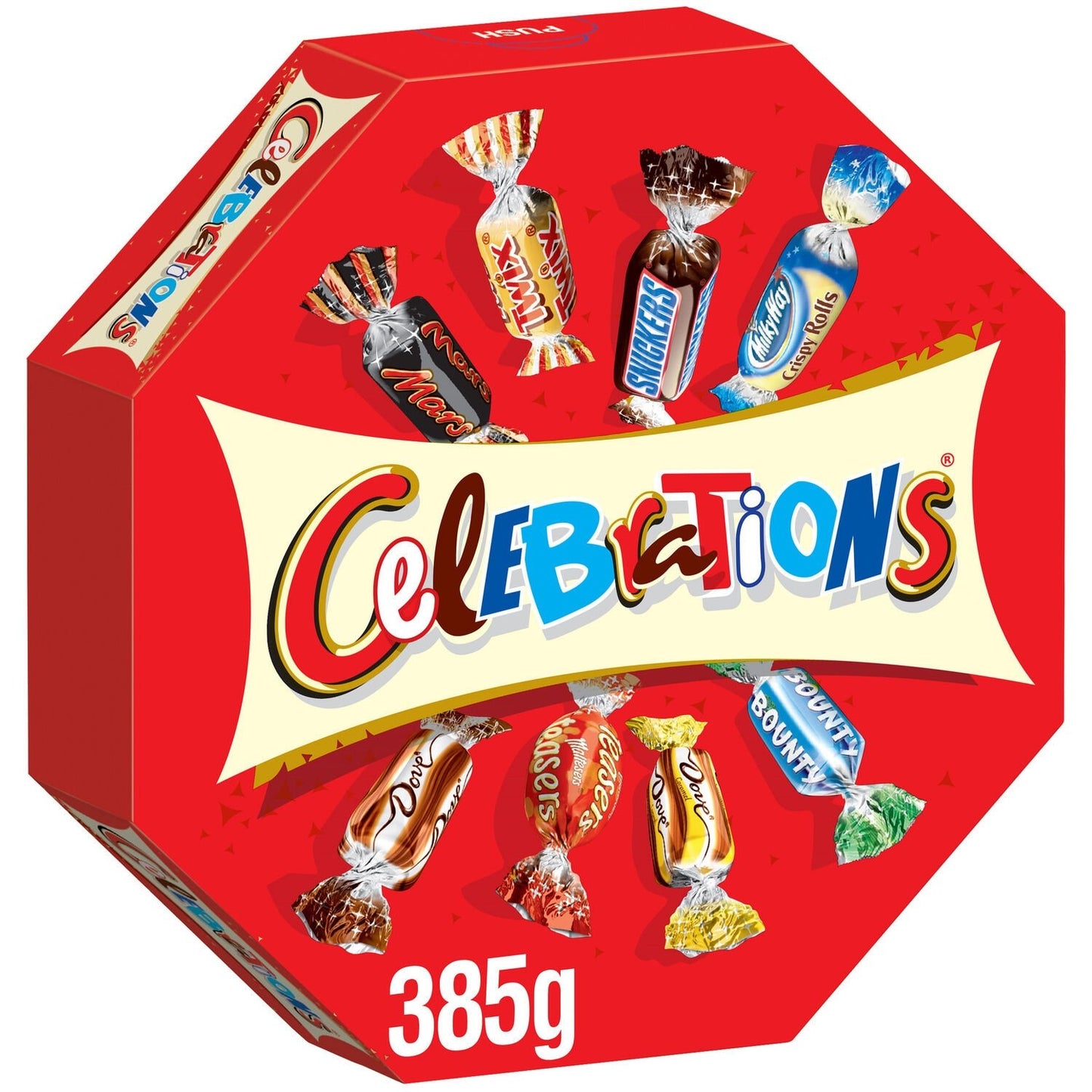 Assortiment de Chocolats Papillotes CELEBRATIONS - Gamme de Noël 2025 la boîte de 385g