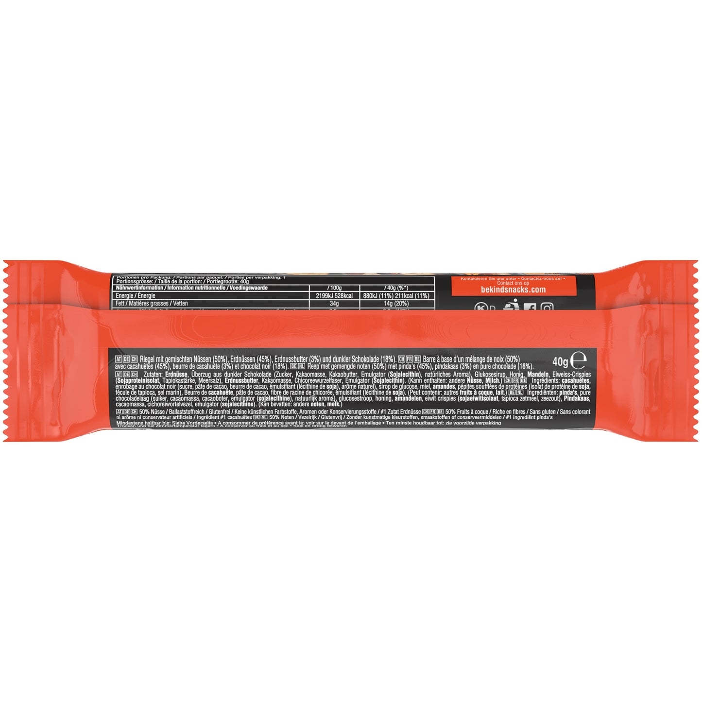 BE KIND Peanut Butter and Dark Chocolate Dried Fruit Bars