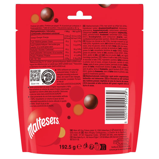 Billes Chocolats Lait Malté MALTESERS