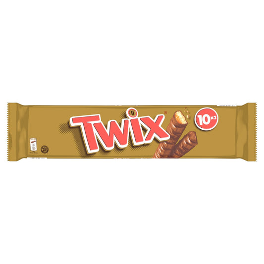 Barres Chocolatées Caramel TWIX les 10 barres de 50g