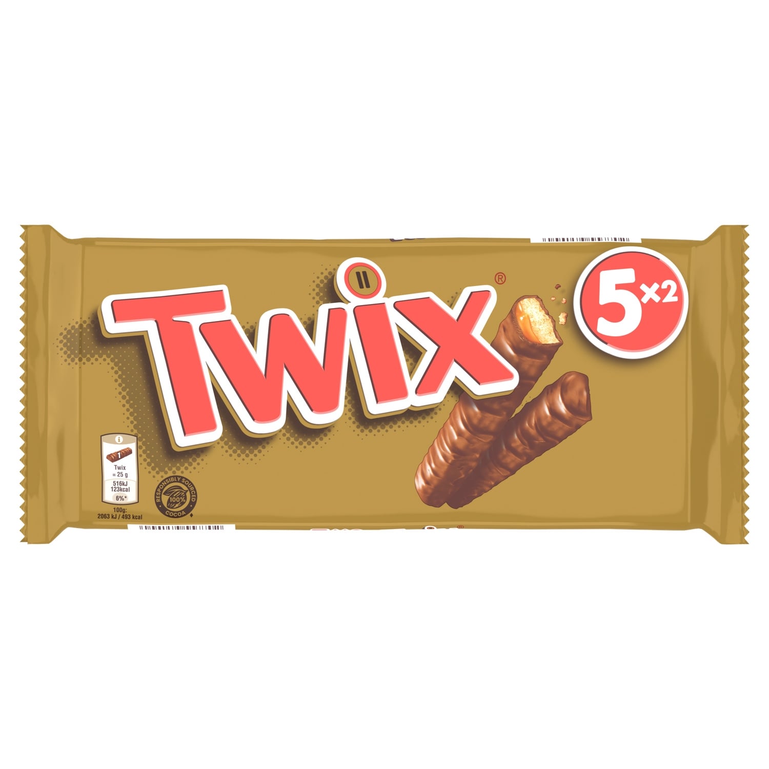 Barres Chocolatées Caramel TWIX 