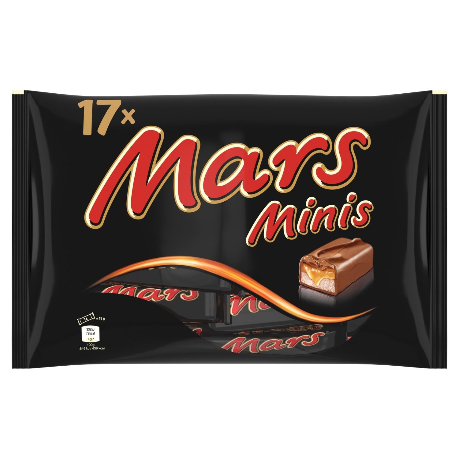 Mini Barres Chocolatées Lait Caramel MARS le sachet de 17 minis barres