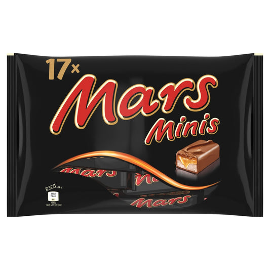 Mini Barres Chocolatées Lait Caramel MARS le sachet de 17 minis barres