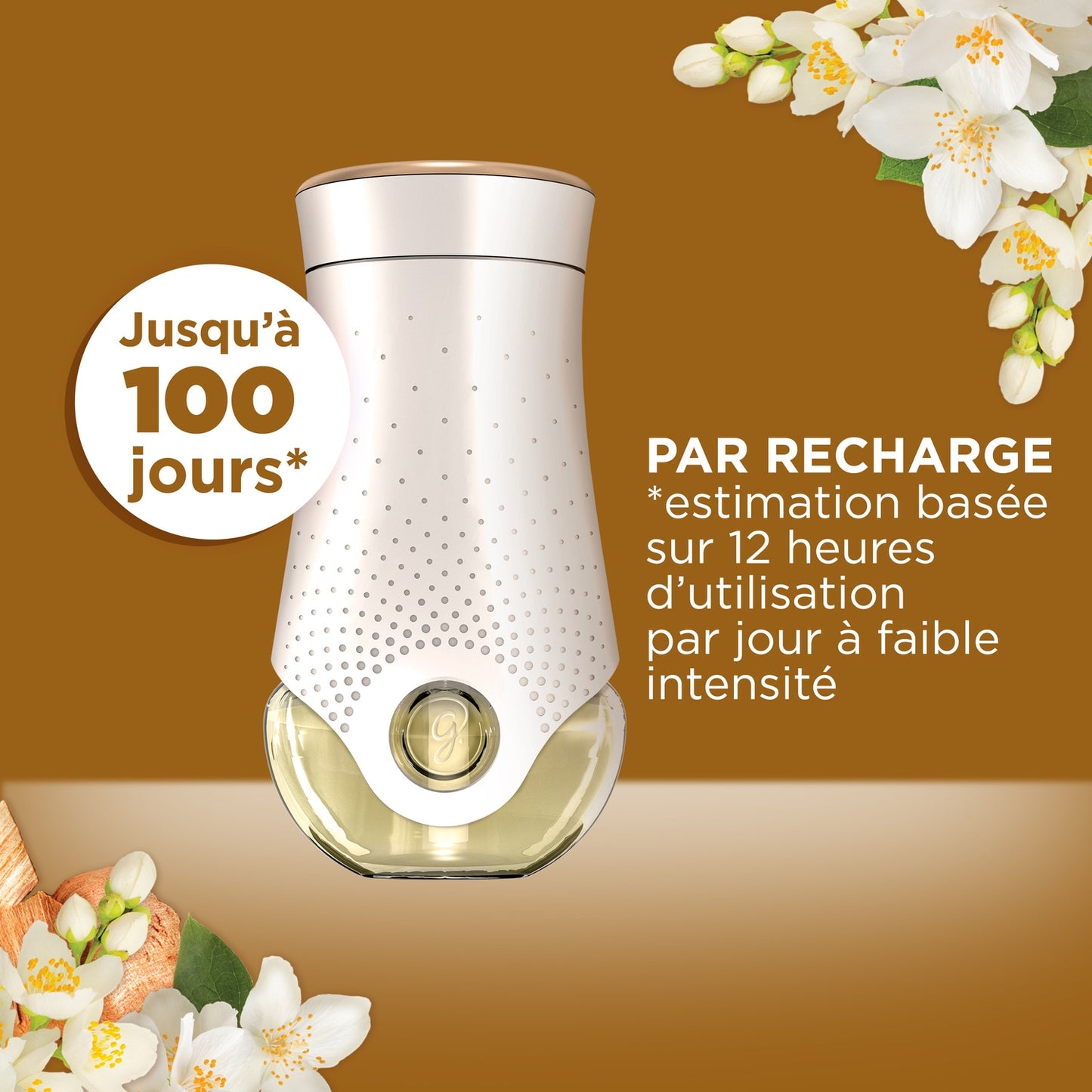 Electric Scented Oil Glade Sandalwood &amp; Jasmine Air Freshener Refill with Essential Oils