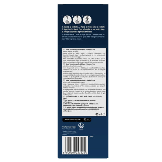 GLADE Moment of Zen Aromatherapy Lavender and Sandalwood Air Freshener Sticks
