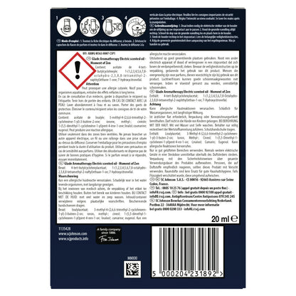 Lavender &amp; Sandalwood Air Freshener Moment Of Zen Electric Scented Oil Aromatherapy + Refill GLADE