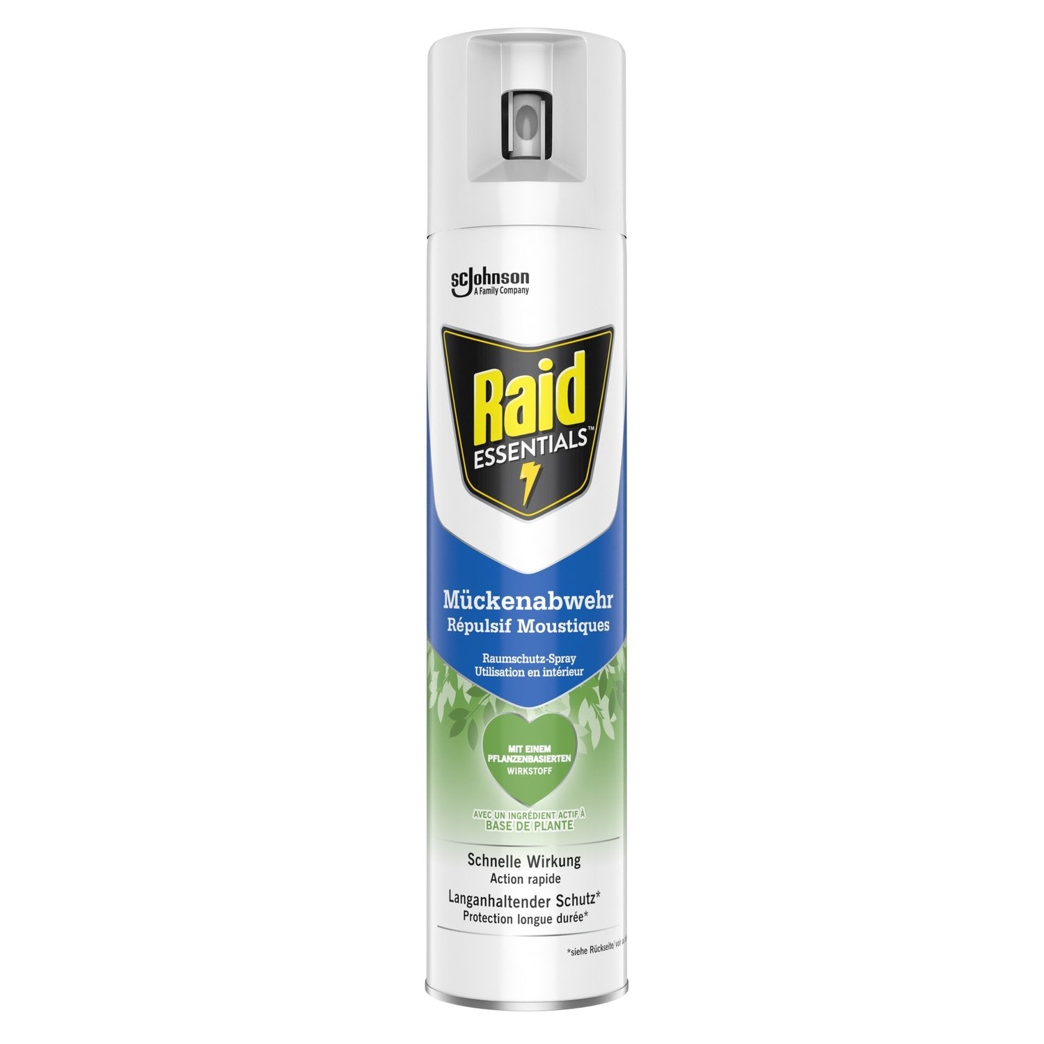 Anti-Moustique Spray Base Végétale Action Rapide RAID le spray de 300mL