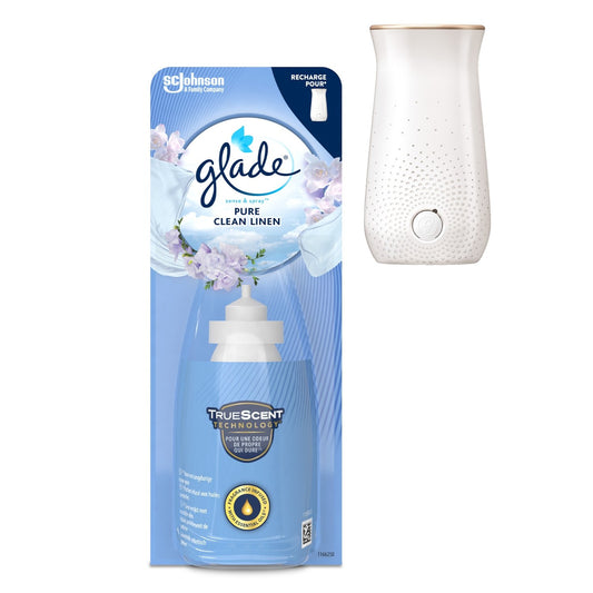 Désodorisant Recharge Sense & Spray Huiles Essentielles Pure Clean Linen GLADE