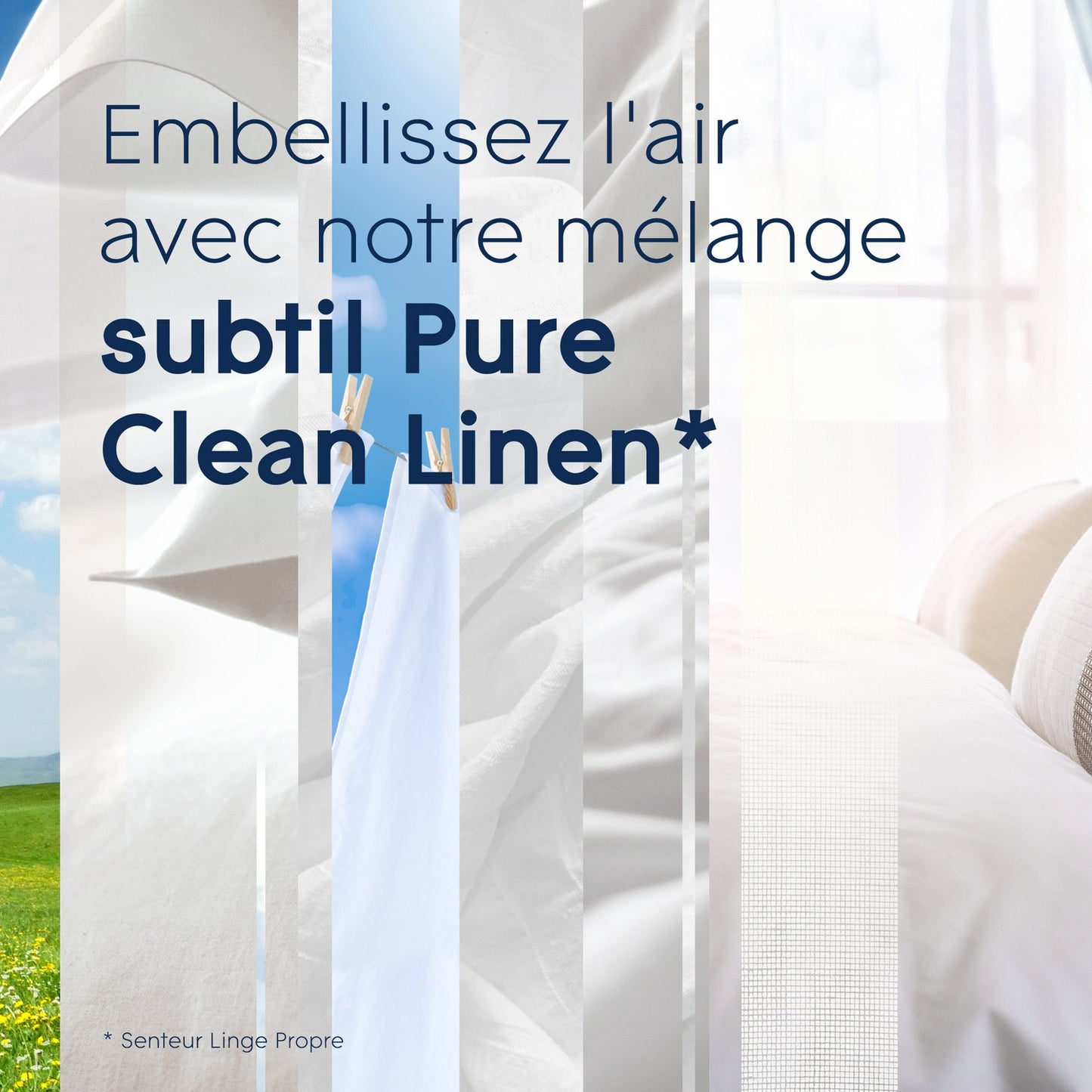 GLADE Pure Clean Linen Sense &amp; Spray Essential Oil Refill Air Freshener
