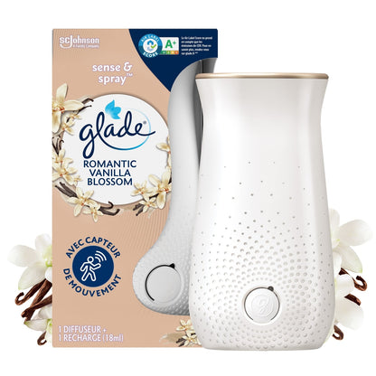 Désodorisant Diffuseur Automatique Romantic Vanilla Blossom Sense & Spray GLADE 