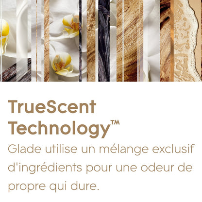 Désodorisant Recharge Vanille Romantique et Huiles essentielles GLADE 