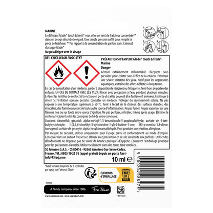 Désodorisant Diffuseur Marine Fraîcheur GLADE