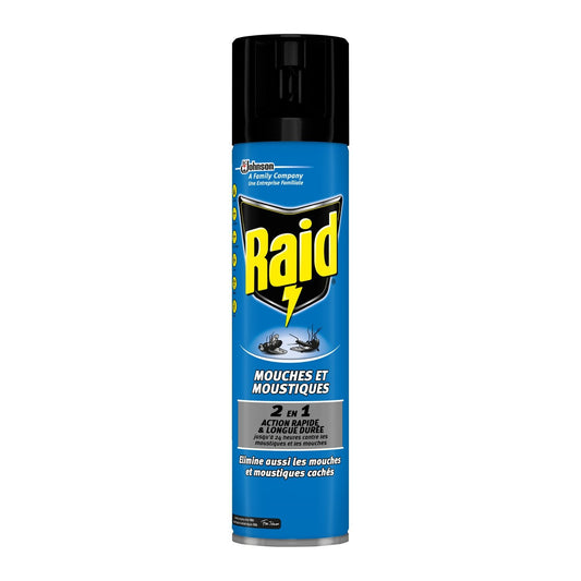Anti-Insecte Mouches et Moustiques 2en1 Action Rapide et Longue Durée RAID