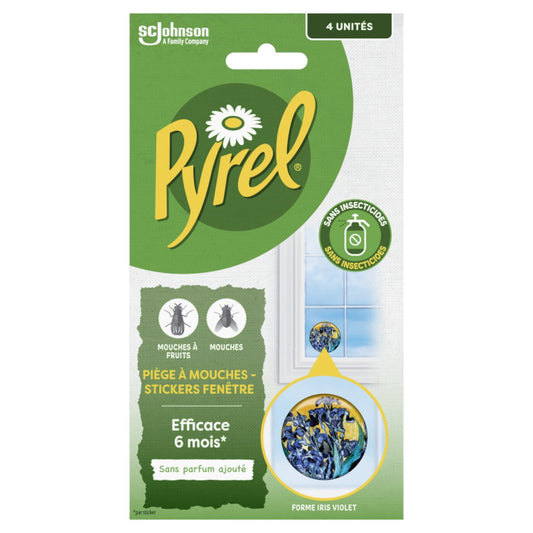 Anti-Mouches Stickers Fenêtres Sans Parfum Ajouté PYREL les 4 stickers