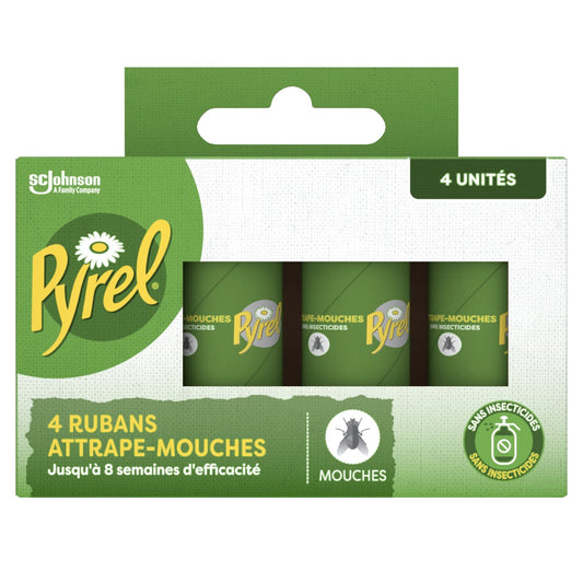 Attrape Mouche Rubans Adhésifs PYREL les 4 rubans