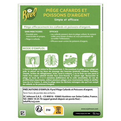 Anti-Cockroach Trap and Silverfish Without Insecticide or Perfume PYREL