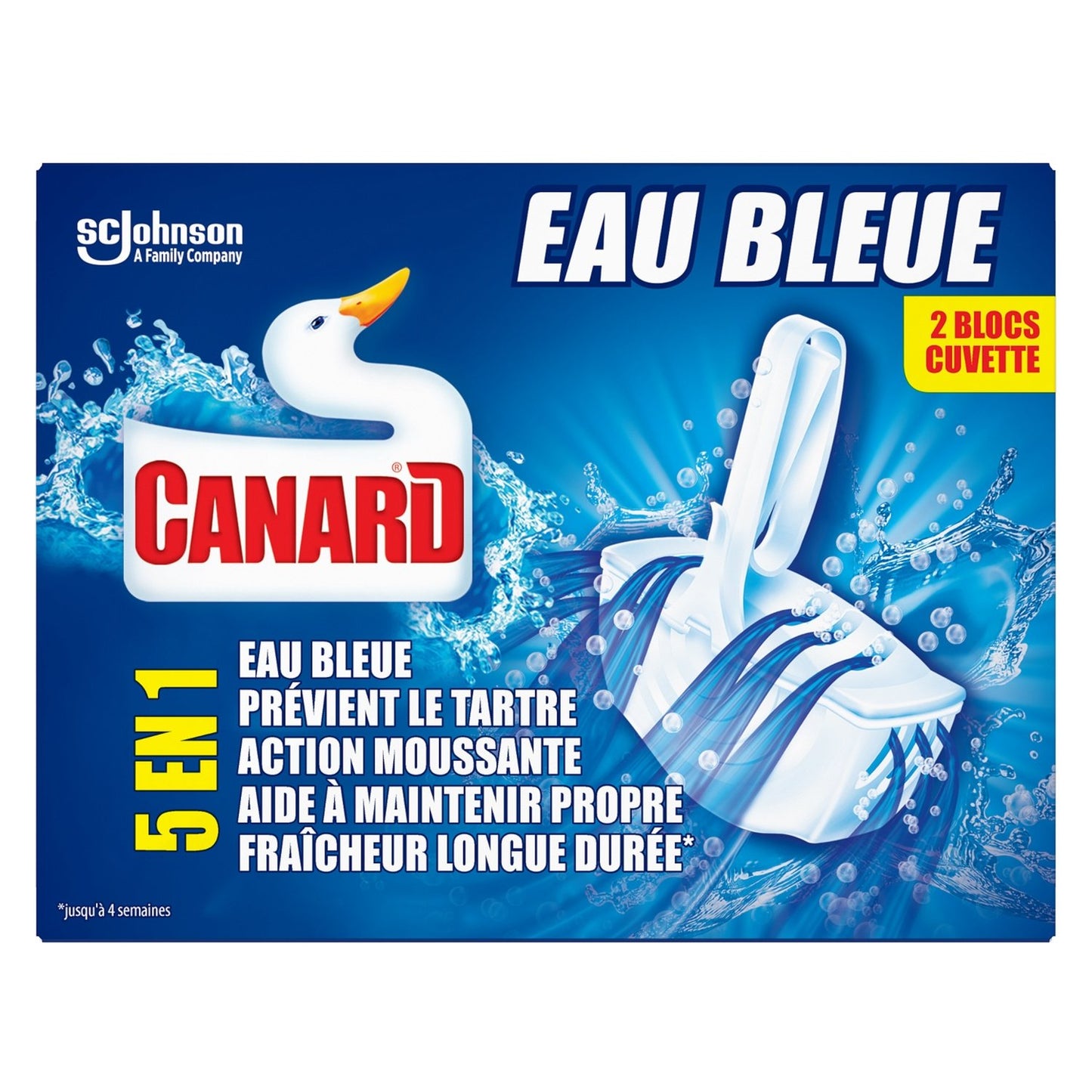 5 in 1 Blue Water Toilet Block CANARD WC