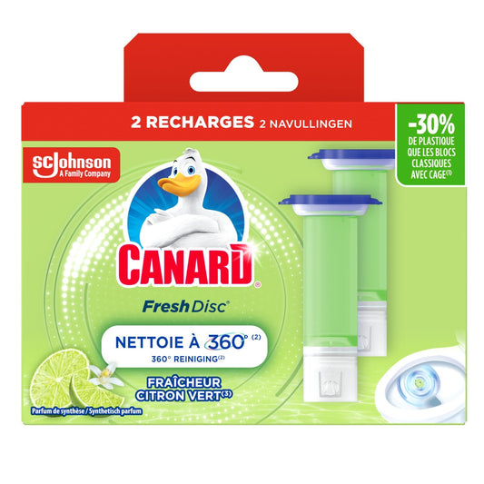 Bloc Wc Fresh Disc Fraîcheur Citron Vert CANARD WC