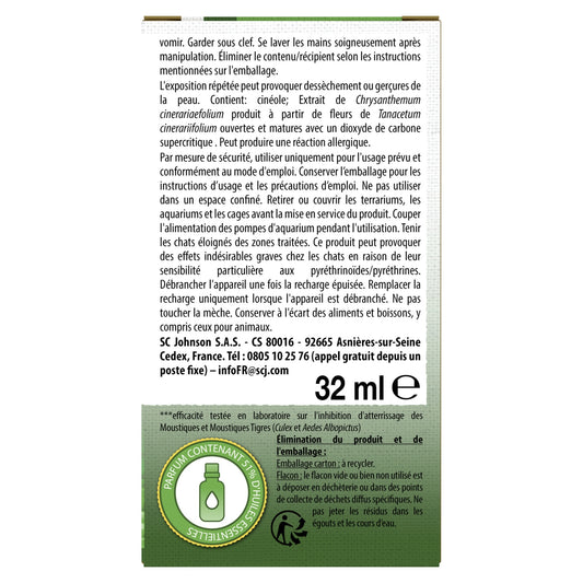 Anti-Moustiques Répulsif Recharge Liquide Parfum Eucalyptus Action Continue PYREL