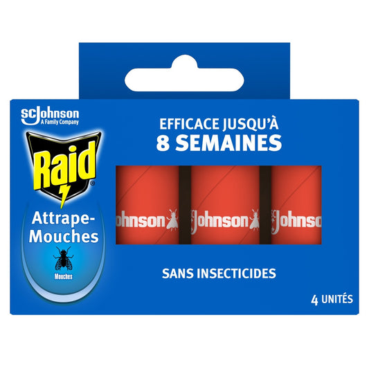 Attrape-Mouches Sans Insectides RAID le paquet de 4 unités