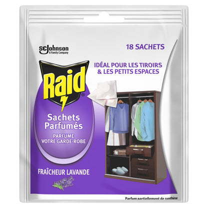 RAID Moth Repellent Lavender Freshness Scented Sachets