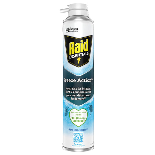 Insecticide Aérosol Freeze Action Sans Insecticides RAID le flacon de 350mL