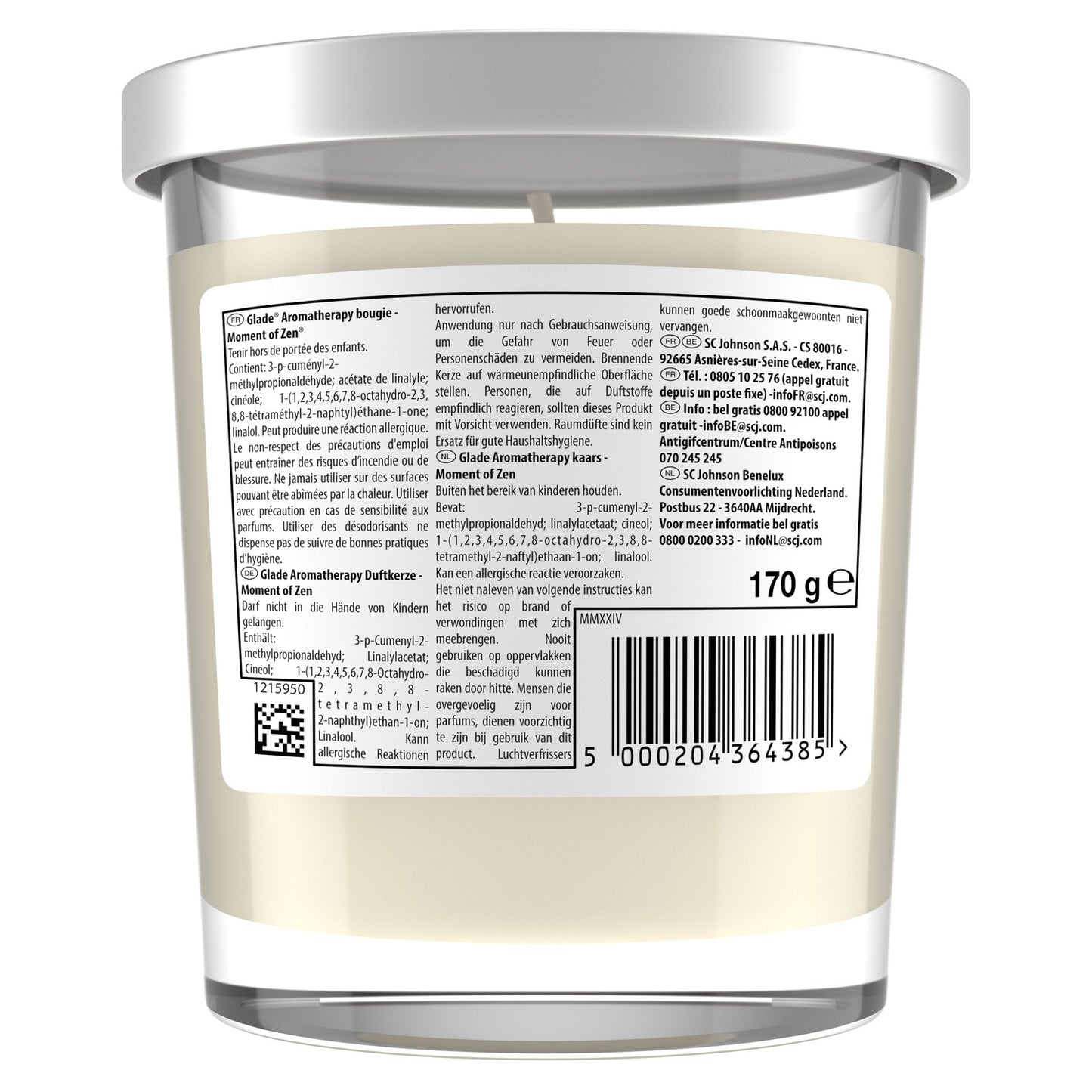 GLADE Moment of Zen Lavender and Sandalwood Aromatherapy Candle