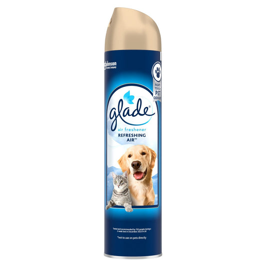 Désodorisant Spray Rafraîchissant Air Combat les Odeurs d'Animaux GLADE l'aérosol de 300mL