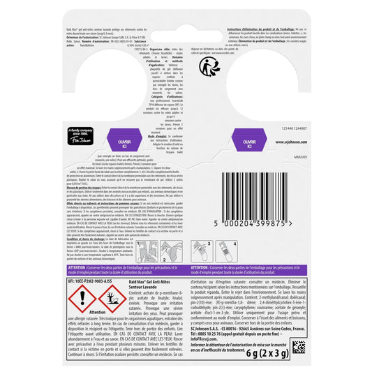Anti-Mites Gel Parfum Fraîcheur Lavande Max RAID