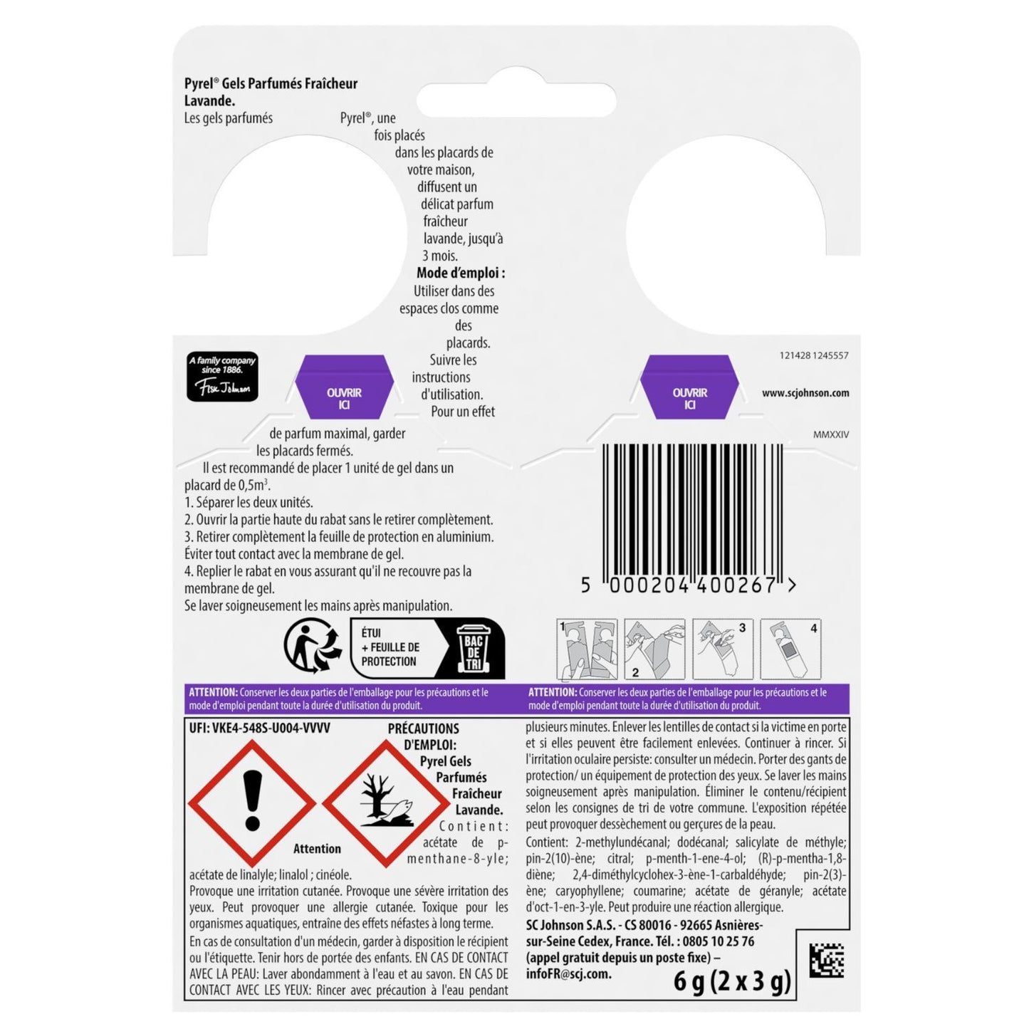 PYREL Lavendel-Frische-Duftgel