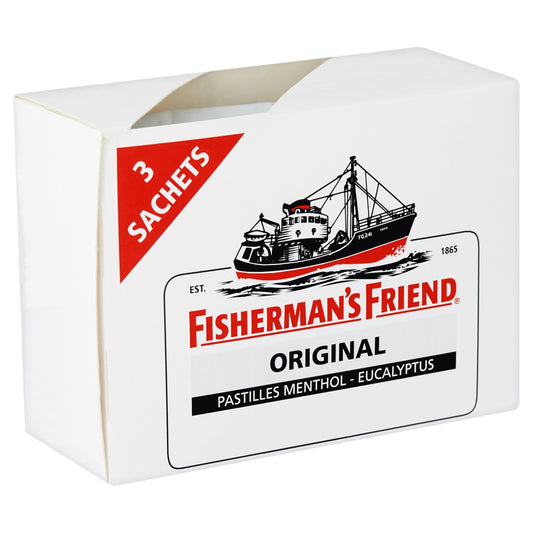 Bonbons Menthol Eucalyptus FISHERMAN'S FRIEND les 3 sachets de 25 g