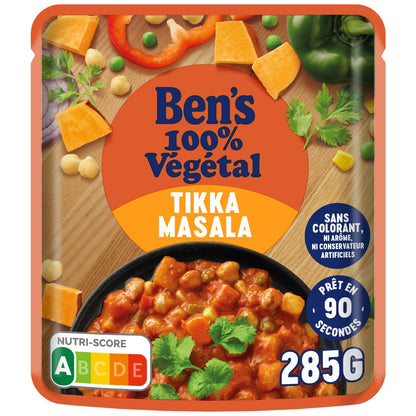 BEN'S ORIGINAL 100% Plant-Based Tikka Masala Ready Meal