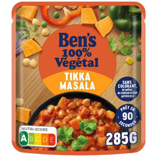 BEN'S ORIGINAL 100% Plant-Based Tikka Masala Ready Meal
