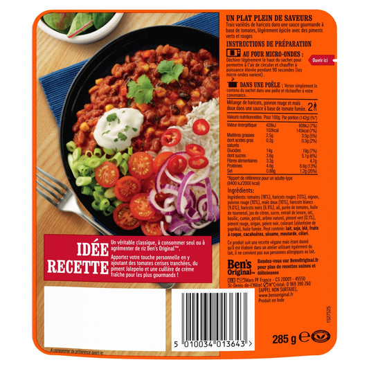 Ben's Original 100% Plant-Based Veggie Chili Meal