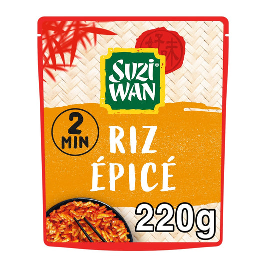 Riz Micro Ondable Épicé SUZI WAN la boite de 220g