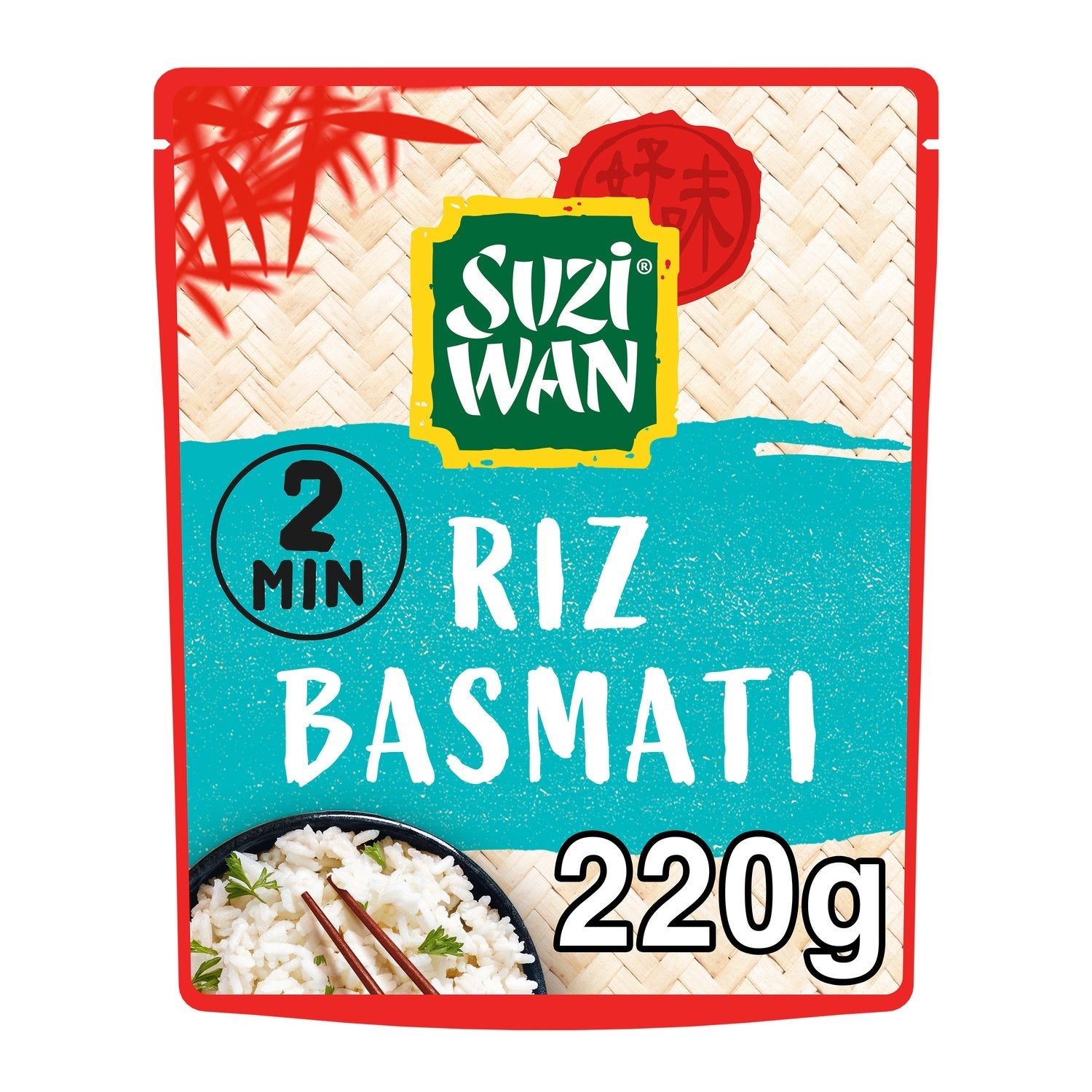 Riz Basmati Micro Ondable SUZIWAN la boite de 220g