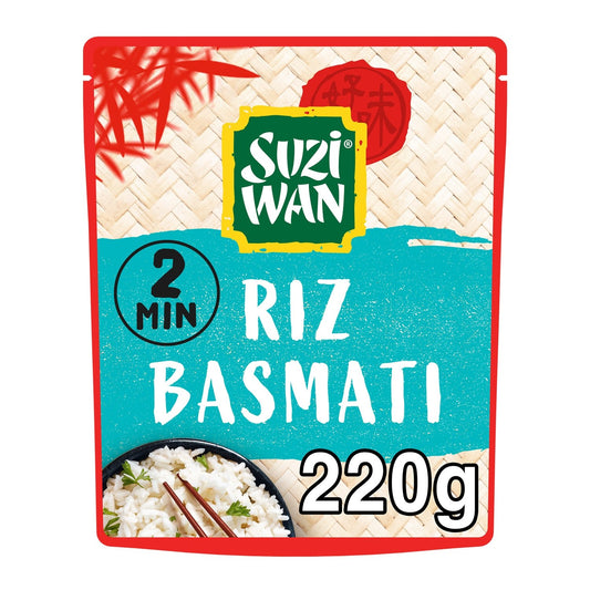 Riz Basmati Micro Ondable SUZIWAN la boite de 220g