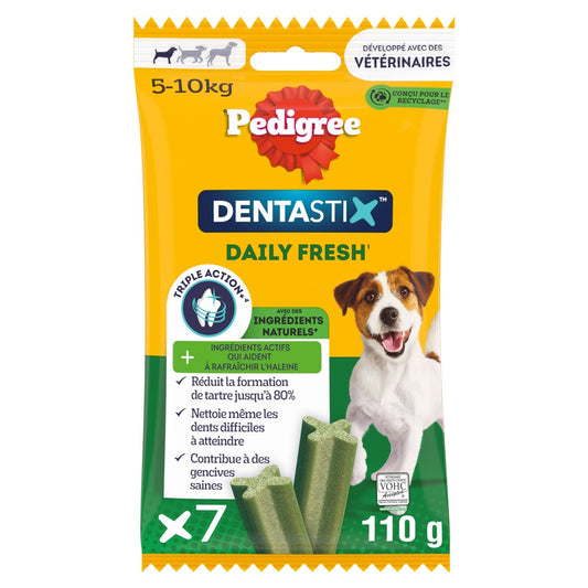 Bâtonnet à Mâcher pour Chien Petit <10kg Hygiène Bucco Dentaire Fresh PEDIGREE