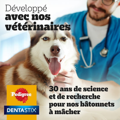 Bâtonnet à Mâcher pour Chien Médium +10kg Hygiène Bucco Dentaire Dentastix PEDIGREE