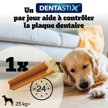 Bâtonnet à Mâcher pour Chien Grand +25kg Hygiène Bucco Dentaire Poulet Dentastix PEDIGREE