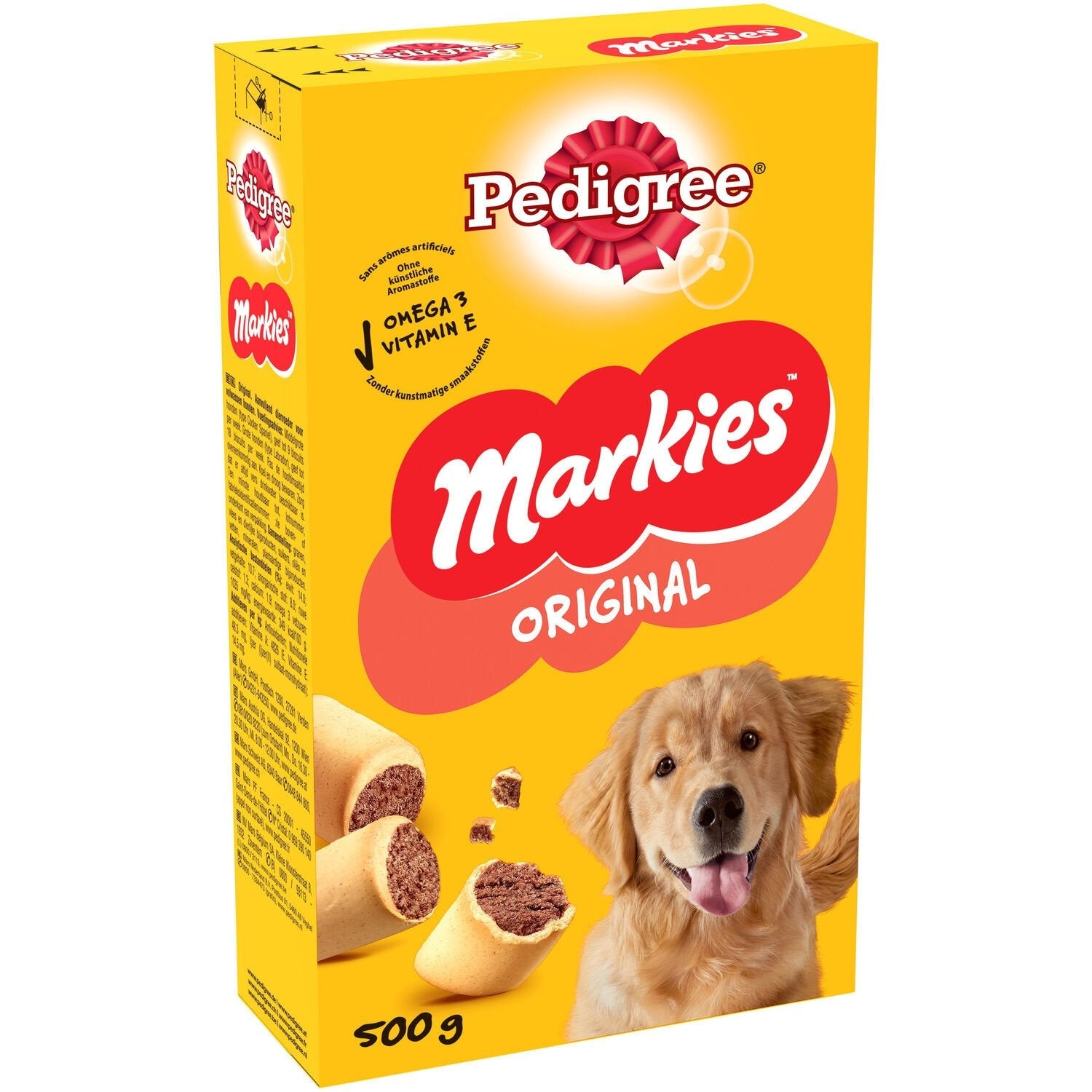 Friandises pour Chien Adulte Fourrés Markies PEDIGREE la boîte de 500g