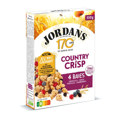 Céréales Country Crisp 4 Baies JORDANS