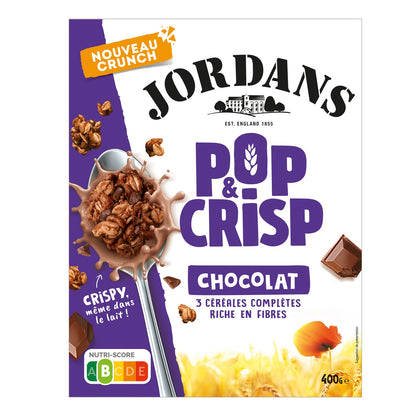 Céréales Jordans Pop and Crisp Chocolat JORDANS 