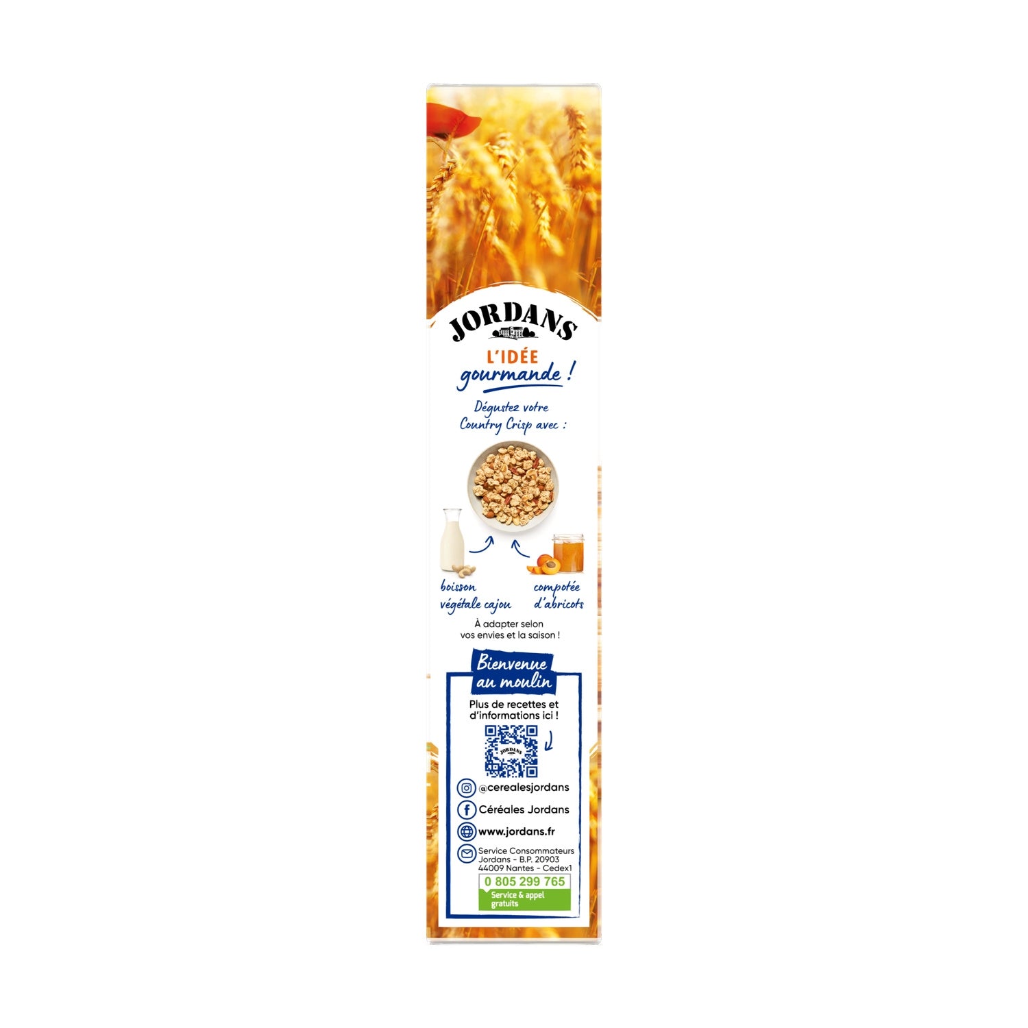 Céréales Country Crisp Mélange de Noix JORDANS 